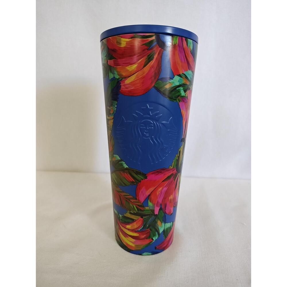 Starbucks Farm Rio Limited Edition 24 oz Cold Cup Green & Blue Coffee tea Drinks